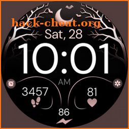 Halloween Rose Gold watch face icon