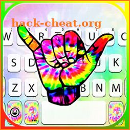 Hang Loose Tie Dye Keyboard Theme icon