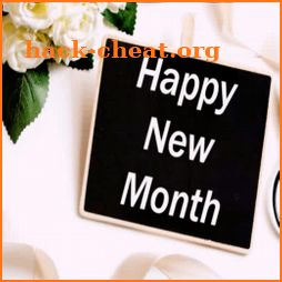 Happy new month quotes icon