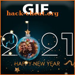 Happy New Year 2021 GIF Photo Frames icon