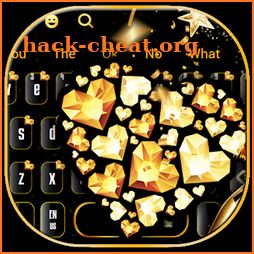 Heart Gold Diamonds Keyboard icon