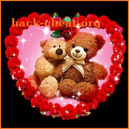 Heart Rose Bear Keyboard Sticker icon