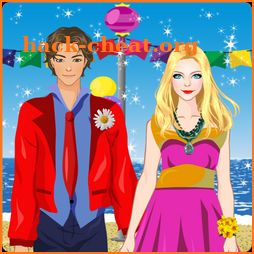 High School Beach Prom Dress up icon