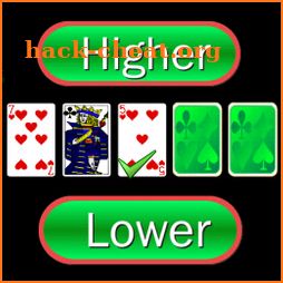 Higher or Lower card game icon