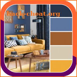 Home paint color combination icon