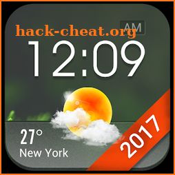 Home screen clock and weather,world weather radar icon