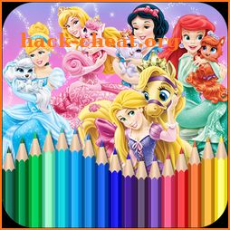 How To Color Disney Princess Free icon