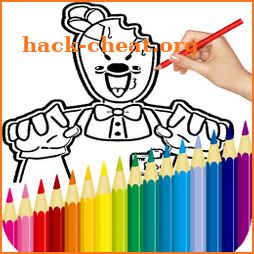 ice coloring book scream game icon