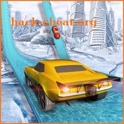 Impossible Stunts Car Mega Ramp Ice Racing icon