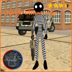 Jailbreak Stickman Rope Hero Crime icon