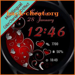 JK_14 Hearts WatchFace 3D icon