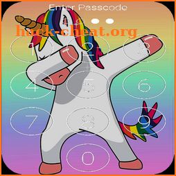 Kawaii Unicorn password Lock Screen icon