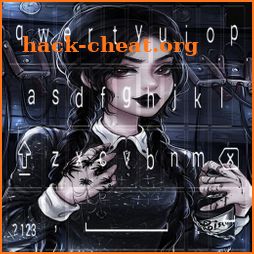 keyboard theme wednesday addam icon