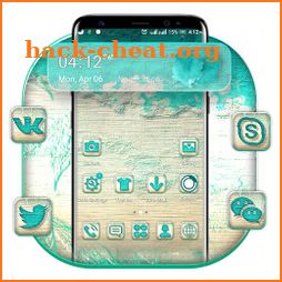 Khadi Texture Aqua Launcher Theme icon