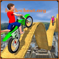 Kids Motorbike Stunts Master Roof Top Arena 2018 icon