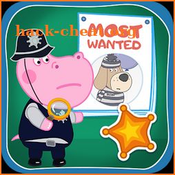 Kids Policeman games: Hippo Detective icon