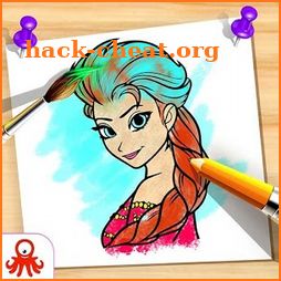 Kids Princess Coloring Book icon