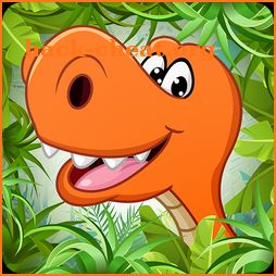 Kids puzzle for preschool education - Dinosaur icon