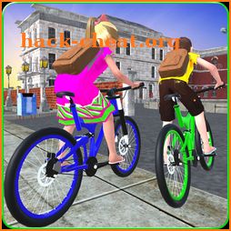 Kids School Time Bicycle Race icon