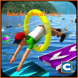 Kids Stunts Water Running Race icon