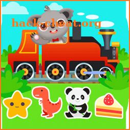 Kids Train Game: Design Drive Puzzles Coloring icon