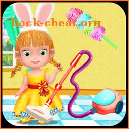 Kindergarten Girl House Cleaning icon