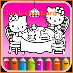 Kitty Coloring Book - Cute Drawing Game icon