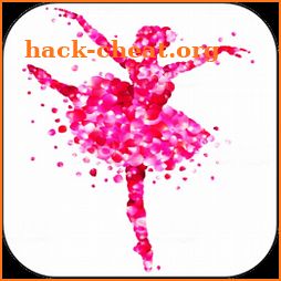 Learn ballet. Rhythmic gymnastics and dance icon