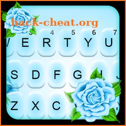 Light Blue Rose Keyboard Theme icon