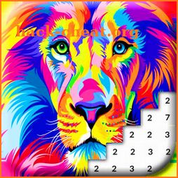 Lion Color By Number: Animals Pixel Art icon