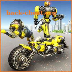 Lion Robot Transform War Light Bike Shooting Games icon