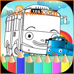 Little Bus Toyo Coloring Book for Kids and Family icon