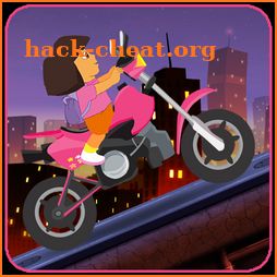 Little Dora Motorcycle Stunts icon