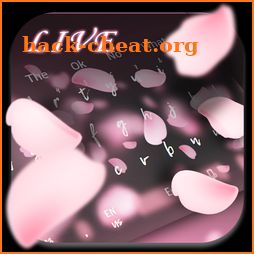 Live Pink Rose Petals Keyboard icon