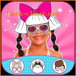 lol camera surprise : salon dolls hair stickers icon