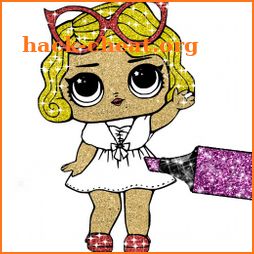 Lol Dolls Glitter Coloring icon