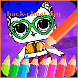 lol surprise dolls coloring book, fashion games icon