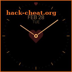 Love Heart minimal watch face icon