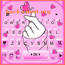 Love Pink Heart Keyboard Theme icon