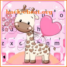 Lovely Baby Giraffe Keyboard Theme icon