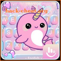 Lovely Unicorn Whale Keyboard Theme icon