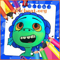 Luca and Alberto coloring book icon