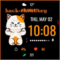 Lucky Cat Digital Watch Face icon