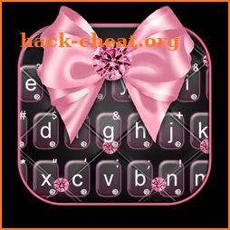 Luxury Pink Bow Keyboard Theme icon