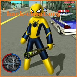 Mafia Spider Stickman Rope Hero Vegas Gangster icon