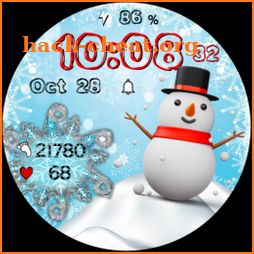 Marry Christmas Snowman Santa icon