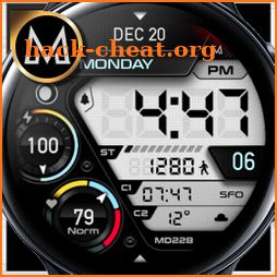 MD228: Digital watch face icon