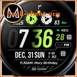 MD286: Digital watch face icon