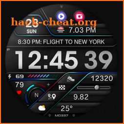 MD337 Digital watch face icon