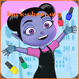 ⭐Nail design with Vampirina icon